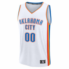 Fanatics Oklahoma City Thunder Fast Break Custom Jersey Association Edition White