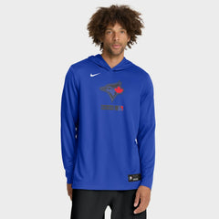 Toronto Blue Jays Nike City Connect Dri-FIT Long Sleeve Hooded T-Shirt Discount