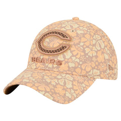 Chicago Bears New Era Women's Floral 9TWENTY Adjustable Hat - Tan - NFL
