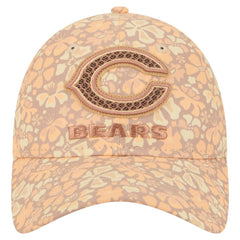 Chicago Bears New Era Women's Floral 9TWENTY Adjustable Hat - Tan - NFL
