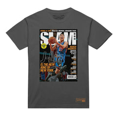 Mitchell & Ness Jeremy Lin New York Knicks NBA Slam Cover T-Shirt Gray
