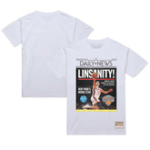 Mitchell & Ness Jeremy Lin New York Knicks Newspaper T-Shirt White