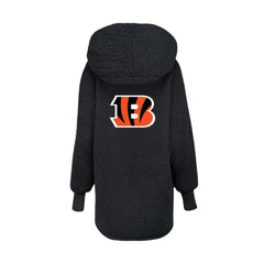 Cincinnati Bengals Jill Martin Women's Oversized Hooded Lounger - Black - NFL