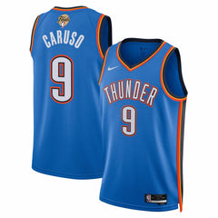 Nike Alex Caruso Oklahoma City Thunder Unisex 2025 NBA Finals Swingman Jersey Icon Edition Blue