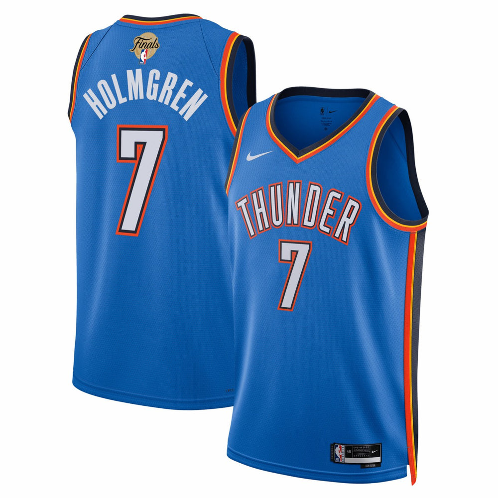 Nike Chet Holmgren Oklahoma City Thunder Unisex 2025 NBA Finals Swingman Jersey Icon Edition Blue