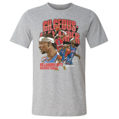 Shai Gilgeous-Alexander Oklahoma City Thunder 500 Level Collage T-Shirt Heather Gray