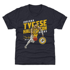 Tyrese Haliburton Indiana Pacers 500 Level Youth Slant T-Shirt Navy