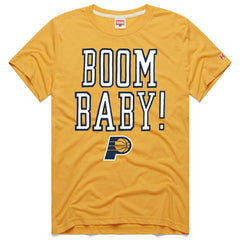 Indiana Pacers Homage Unisex Boom Baby Tri-Blend T-Shirt Gold