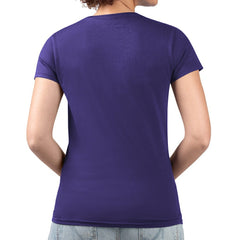 Minnesota Vikings G-III 4Her by Carl Banks Women's Super-Slim Fit Lightweight Pinstripe Circle V-Neck T-Shirt - Purple - NFL