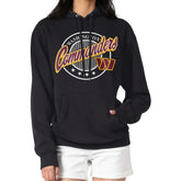 Washington Commanders G-III 4Her by Carl Banks Women's Pinstripe Circle Fleece Pullover Hoodie - Black - NFL