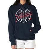 Houston Texans G-III 4Her by Carl Banks Women's Pinstripe Circle Fleece Pullover Hoodie - Navy - NFL