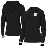 Las Vegas Raiders Antigua Women's Trek Raglan Pullover Hoodie - Black - NFL