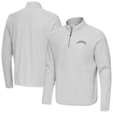 Los Angeles Chargers Antigua Step Up Quarter-Zip Pullover - Gray - NFL