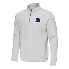 New York Giants Antigua Step Up Quarter-Zip Pullover - Gray - NFL