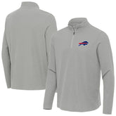 Buffalo Bills Antigua Sync Tri-Blend Quarter-Zip Pullover - Heather Gray - NFL