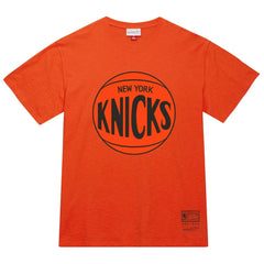 Mitchell & Ness New York Knicks Unisex Hardwood Classics MVP Logo T-Shirt Orange