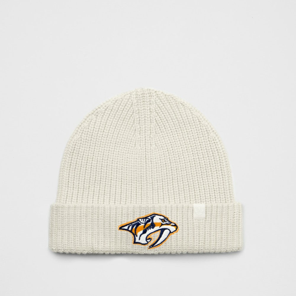 Nashville Predators lululemon Unisex Close-Fit Wool-Blend Ribbed Beanie - Heathered Bone | NHL on sale
