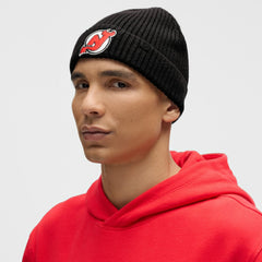 New Jersey Devils lululemon Unisex Close-Fit Wool-Blend Ribbed Beanie - Black | NHL online
