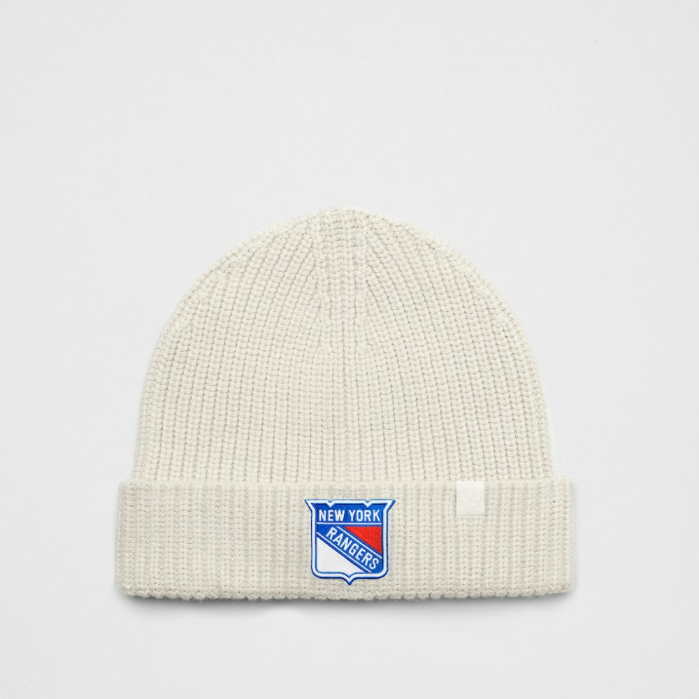 New York Rangers lululemon Unisex Close-Fit Wool-Blend Ribbed Beanie - Heathered Bone | NHL on sale