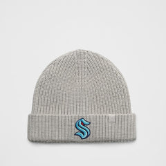 Seattle Kraken lululemon Unisex Close-Fit Wool-Blend Ribbed Beanie - Heathered Gull Grey | NHL sale