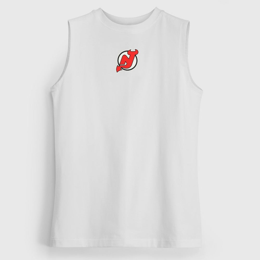 New Jersey Devils lululemon Women's All Yours Organic Cotton Tank Top - White | NHL Lifestyle