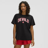 New Jersey Devils lululemon Women's All Yours Organic Cotton T-Shirt - Black | NHL Lifestyle