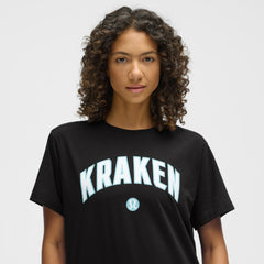 Seattle Kraken lululemon Women's All Yours Organic Cotton T-Shirt - Black | NHL Clearance