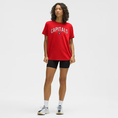 Washington Capitals lululemon Women's All Yours Organic Cotton T-Shirt - True Red | NHL discount