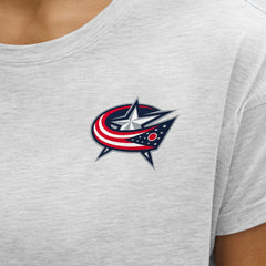 Columbus Blue Jackets lululemon Women's Cates T-Shirt - Heathered Core Ultra Light Grey | NHL Clearance