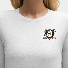 Anaheim Ducks lululemon Women's Love Long Sleeve T-Shirt - Heathered Core Ultra Light Grey | NHL Clearance