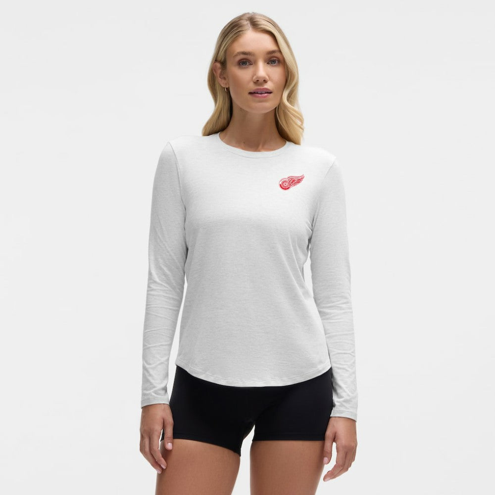 Detroit Red Wings lululemon Women's Love Long Sleeve T-Shirt - Heathered Core Ultra Light Grey | NHL online