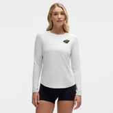 Minnesota Wild lululemon Women's Love Long Sleeve T-Shirt - Heathered Core Ultra Light Grey | NHL Lifestyle