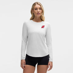 New Jersey Devils lululemon Women's Love Long Sleeve T-Shirt - Heathered Core Ultra Light Grey | NHL Clearance