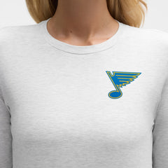 St. Louis Blues lululemon Women's Love Long Sleeve T-Shirt - Heathered Core Ultra Light Grey | NHL online