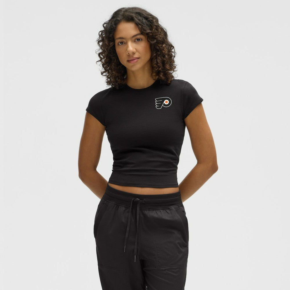 Philadelphia Flyers lululemon Women's Baby T-Shirt - Black | NHL near me