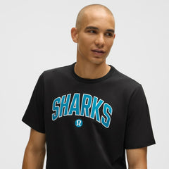 San Jose Sharks lululemon Organic Cotton Classic-Fit T-Shirt - Black | NHL Lifestyle