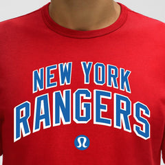 New York Rangers lululemon Organic Cotton Classic-Fit T-Shirt - True Red | NHL sale