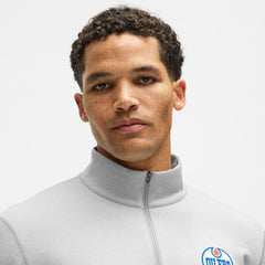 Edmonton Oilers lululemon Soft Jersey Half-Zip Pullover - Heather Gray | NHL on sale