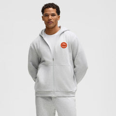 Anaheim Ducks lululemon Steady State Full-Zip Hoodie - Heathered Core Ultra Light Grey | NHL on sale
