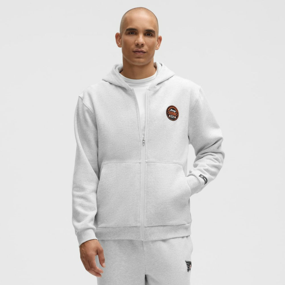 Philadelphia Flyers lululemon Steady State Full-Zip Hoodie - Heathered Core Ultra Light Grey | NHL sale