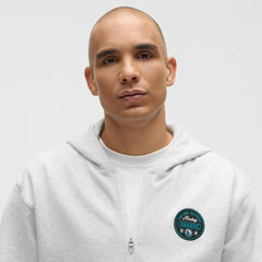 San Jose Sharks lululemon Steady State Full-Zip Hoodie - Heathered Core Ultra Light Grey | NHL online