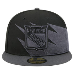 New York Rangers New Era Spikes 59FIFTY Fitted Hat - Black | New Era Clearance
