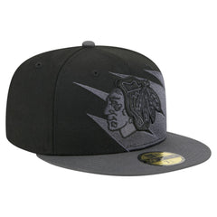 Chicago Blackhawks New Era Spikes 59FIFTY Fitted Hat - Black | New Era near me