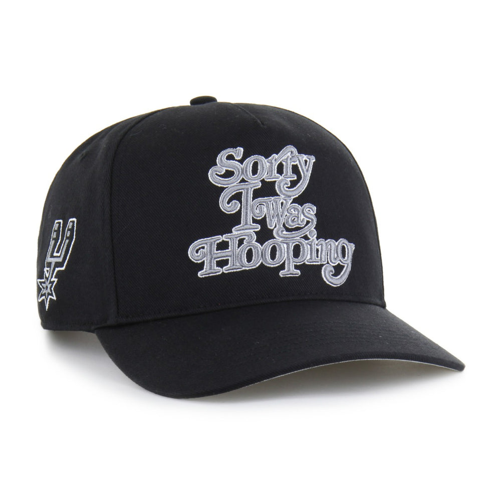 47 brand San Antonio Spurs Brand Seen by '47 Sorry I Was Hooping Hitch Adjustable Hat Black