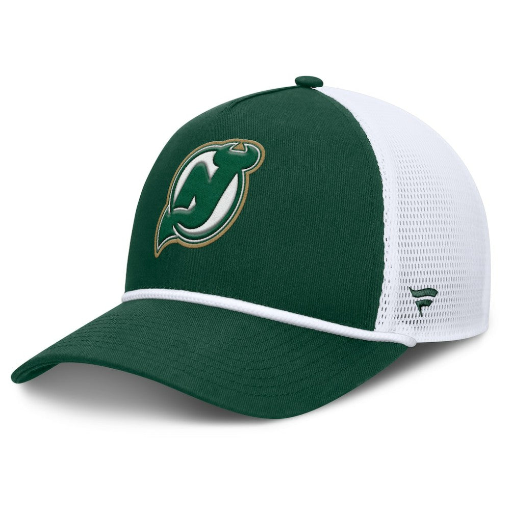 New Jersey Devils Fanatics Bermuda A-Frame Adjustable Hat - Green/White | Fanatics online