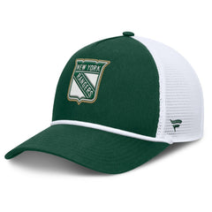New York Rangers Fanatics Bermuda A-Frame Adjustable Hat - Green/White | Fanatics Lifestyle