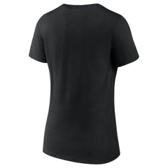 Philadelphia Eagles Women's Push On V-Neck T-Shirt - Black - NFL
