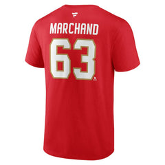 Brad Marchand Florida Panthers Fanatics Authentic Stack Name & Number T-Shirt - Red | Fanatics on sale