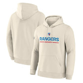 New York Rangers Fanatics Centennial Fleece Hoodie - Beige | Fanatics Lifestyle