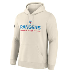 New York Rangers Fanatics Centennial Fleece Hoodie - Beige | Fanatics Lifestyle